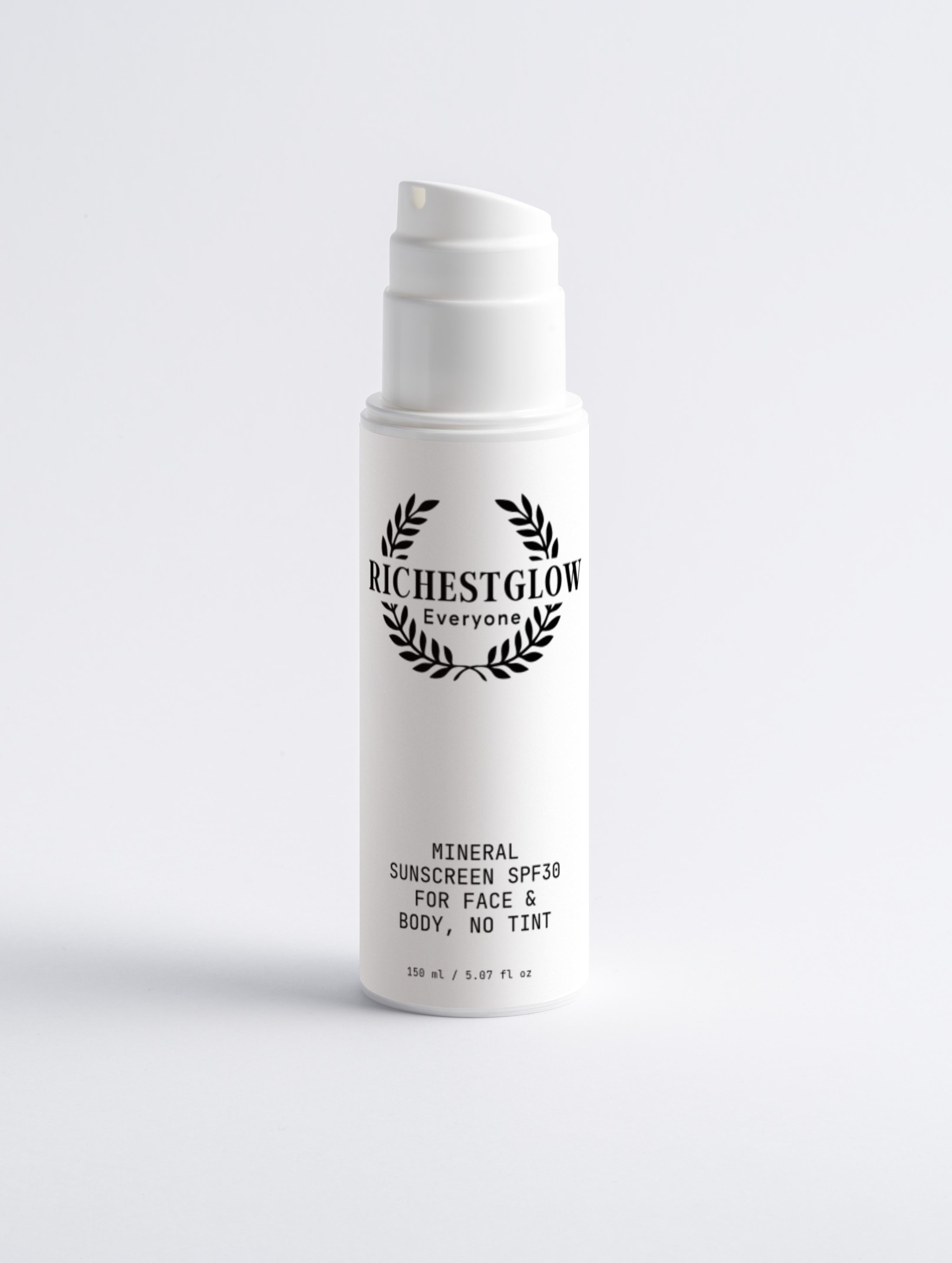 Mineral Sunscreen SPF30 for Face & Body, no tint